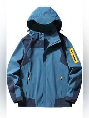 Women Men Jacket Camping Fishing Hooded Outdoor Running Unisex Windbreaker-NWOT